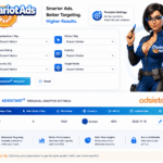 Adult Ad Network for Publishers analytics dashboard showing real-time revenue and performance data