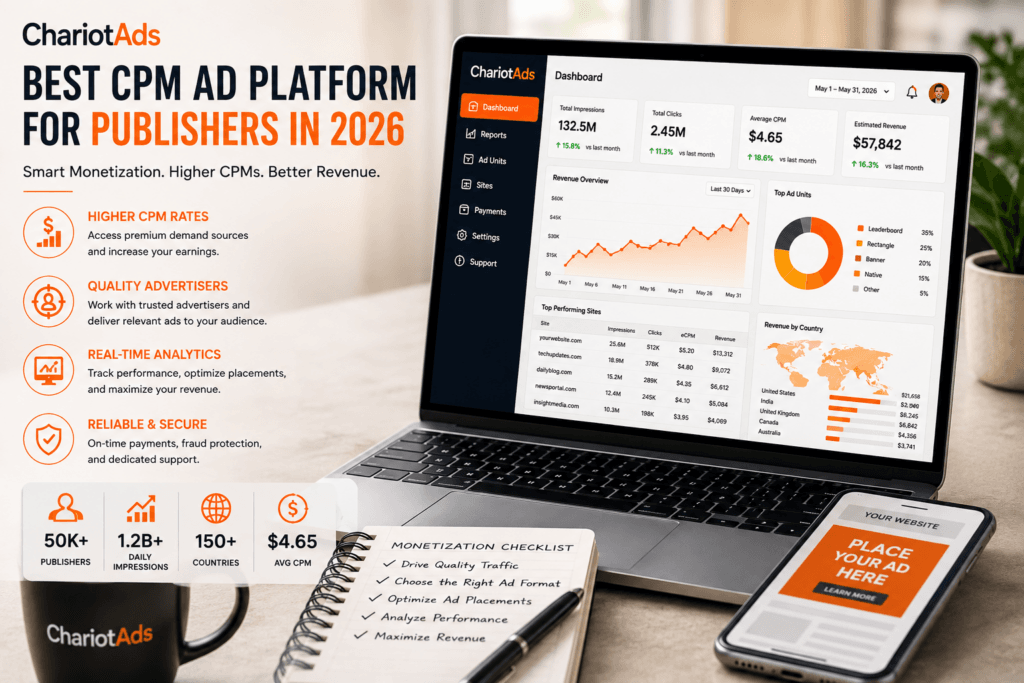 CPM ad platform for publishers