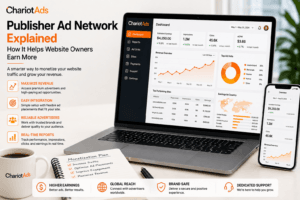 Publisher ad network for website monetization